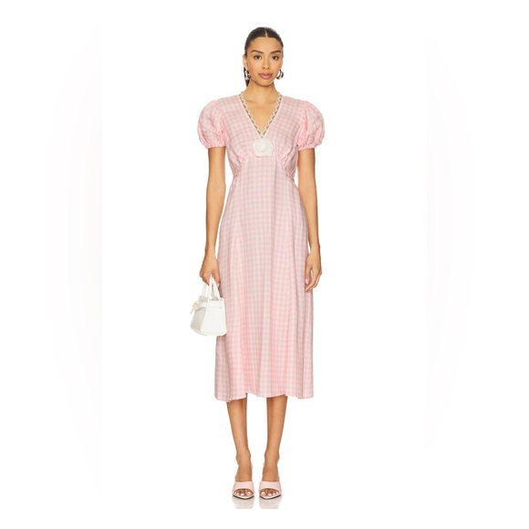 Sleeper Dresses & Skirts - Sleeper The Genus Rosa Dress in Pink Vichy